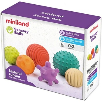 Image 1 of Miniland Комплект сензорни топки Miniland ECO - Sensory Balls (97314)