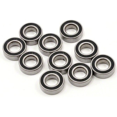 SWORKz kuličkové ložiska s červenou gum. prachovkou 15x21x4 mm 8 ks