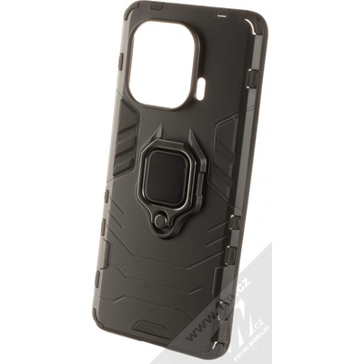 Pouzdro 1Mcz Armor Ring odolný ochranný kryt s držákem na prst pro Xiaomi Mi 11 Pro černé