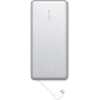 Anker Външна батерия/power bank/ Anker PowerCore+ 10000 Pro, 10000mAh, сребриста, 1xLightning портове, 1xLightning кабели (A1233H21)