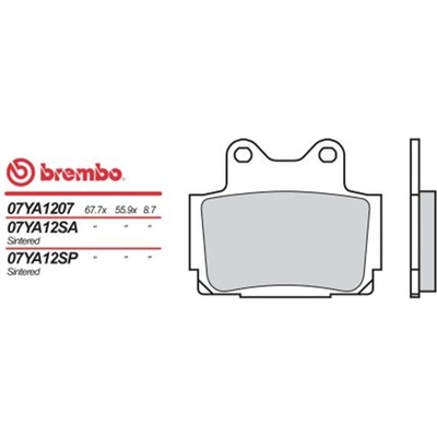 Zadní brzdové destičky Brembo Yamaha 600 FZS FAZER 1998 - 2003 směs 07 – Zbozi.Blesk.cz