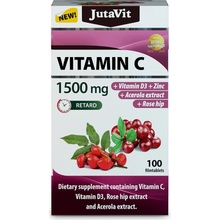 JutaVit Vitamin C 1000 mg se šipkami a acerolou tablet extra 100 ks