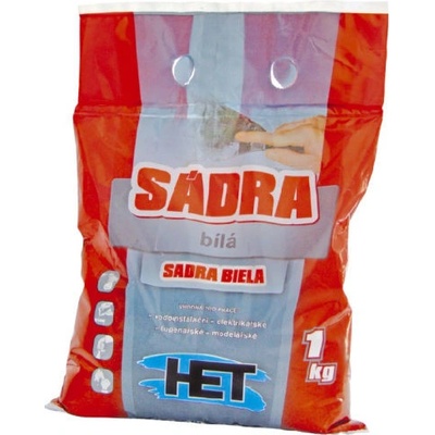 Sádra stavební 1 kg bílá Het