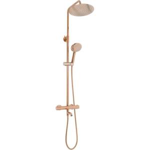 Rea Термостатична душ колона Rea Lungo с гланцово покритие Rose Gold (5902557377824)