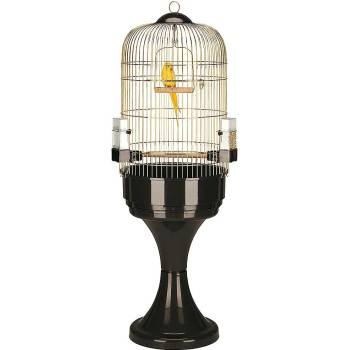 Ferplast - Cage Max 6 Brass + Stand - Клетка за папагали с античен вид , Ø 53 x H 160 см