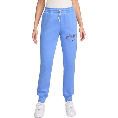 Dámské zateplené tepláky NIKE-W NSW PHNX FLC MR STD LOGO PNT Modrá