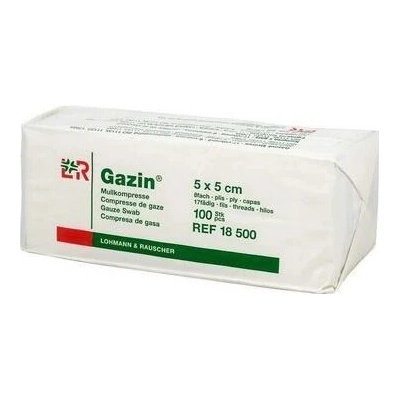 Lohmann & Rauscher Gazin gázové štvorce 5cm x 5cm nesterilné 100ks