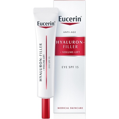 Eucerin Hyaluron-Filler + Volume-Lift Околоочен крем, SPF15, 15 ml
