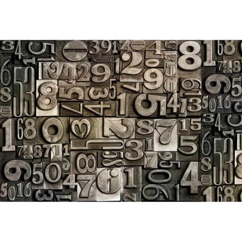 DIMEX ART s. r. o Флизелинов фототапет цифри 375 x 250 см