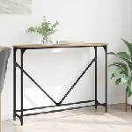 vidaXL Конзолна маса Дъб 102 x 23 x 75 см Инженерна дървесина (882221)