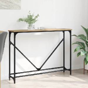 vidaXL Конзолна маса Дъб 102 x 23 x 75 см Инженерна дървесина (882221)