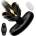 SuperLove Thrusting & Expanding & Vibrating Anal Plug with Remote Black