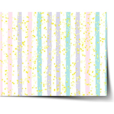 Sablio Plagát Pruhy a bodky štetcom - 90x60 cm
