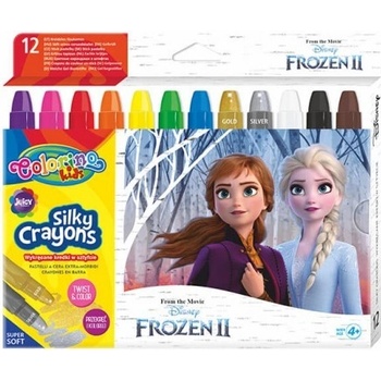 Colorino Kids Twist-Up farebné mäkké voskovky Frozen 12 ks