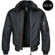 Brandit bunda MA2 Jacket Fur Collar černá