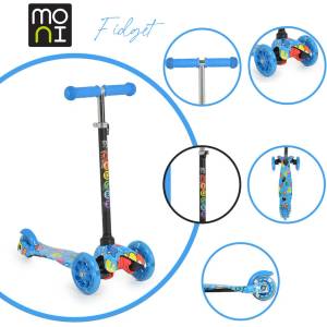 Moni Тротинетка Fidget синя Тротинетка, скутер
