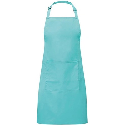 Premier Workwear Pracovní zástěra za krk s kapsou PR154 Duck Egg Blue Pantone 7466 72x86cm