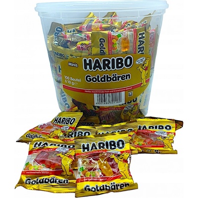 HARIBO mini medvídci Goldbären 100 x 10 g