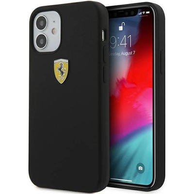 Ferrari Калъф за телефон Ferrari за iPhone 12 Mini, черен (3700740483466)