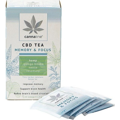 Cannaline CBD čaj paměť & soustředění 20 x 1,5 g