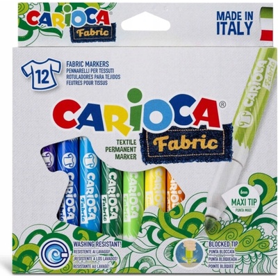 CARIOCA Fabricart farby na textil 12 ks