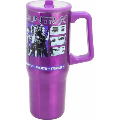 Stor KPop Demon Hunter nerezový termohrnek s pítkem 920 ml fialová