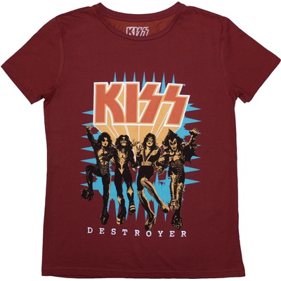 Kiss Destroyer 3D Logo Red L Дамски Риза (KISSTS60LR03)