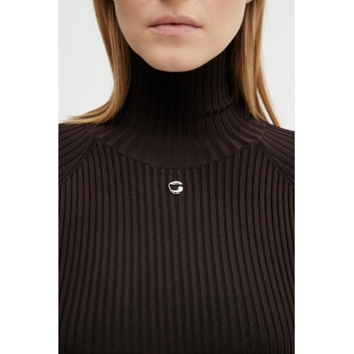 coperni Рокля Coperni Leg Cut-Out Rib Gown (COPML155Y3011)