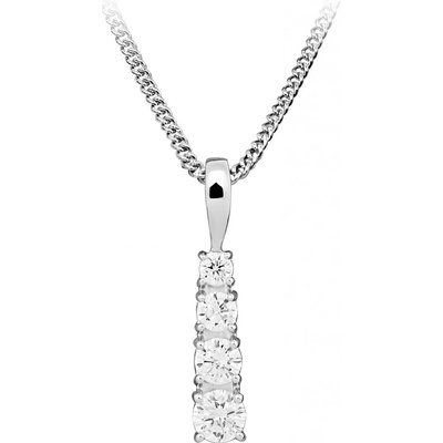 Silver Cat Krásny strieborný náhrdelník so zirkónmi SC576