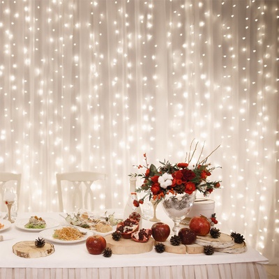 Vánoční sada LED ZÁVES HOME DLF210 WW 210ks 2x1m teplá bílá IP44