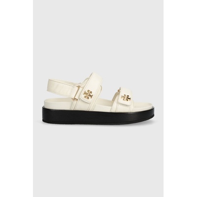 Tory Burch Кожени сандали Tory Burch Kira Sport Sandal в бежово с платформа 144328.104 (144328.104)