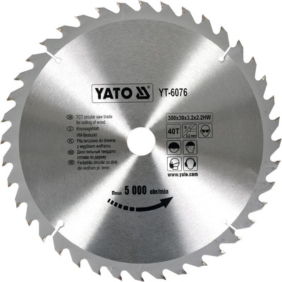 Yato Kotúč na drevo 300x30 mm 40z YT-6076