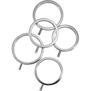 Image 1 of ElectraStim Solid Metal Cock Ring Set 5 Sizes