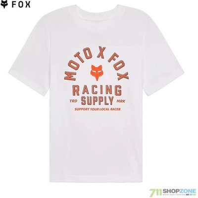 Fox dámske tričko Local racer ss tee wht