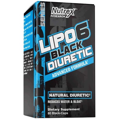 Nutrex po 6 Black Diuretic 80 kapsúl