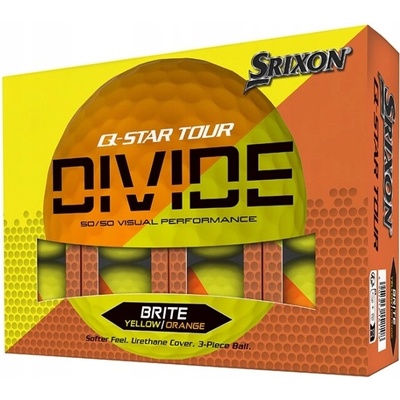 Srixon Q-Star Tour Divide 2 žlto-oranžové 12 ks