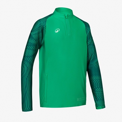 Kipsta Club Wavy s 1/2 zipsom zelená