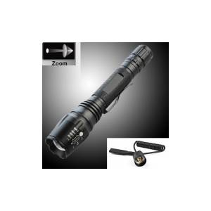 Bailong Bl-8668-q3-hunting - акумулаторен, led фенер, q3, регулировка на фокуса, за лов, пушка, 1 режим светене (bl-8668-q3-hunting)