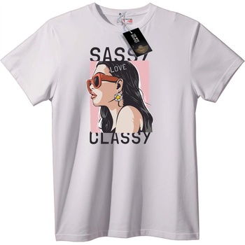 NOONEBRAND Тениска Любов и стил - S, White