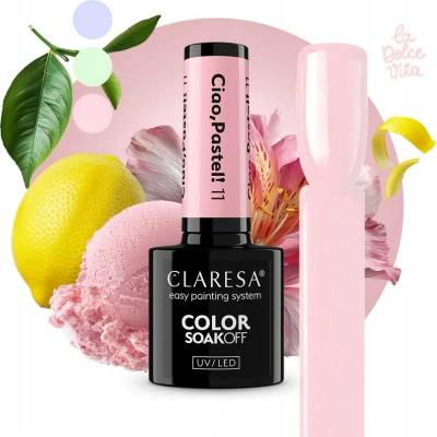 Claresa Hybridní lak Ciao Pastel 11 5ml Mléčná růžová