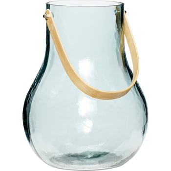 Hübsch Ваза Hübsch стъклена с дръжка за хващане синя (950202)