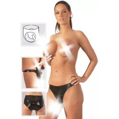 LateX бикини с два пениса Blackie II