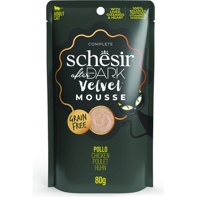 Schesir Cat After Dark Velvet Mousse kuře 80 g