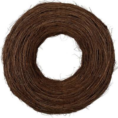 Přírodní hnědý proutěný jilmový věnec Elm XL - Ø 80*22 cm - Clayre & Eef