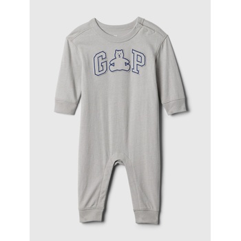 GAP Бебешки гащеризон с лого GAP GAP | Siv | Момчешки | 50-62