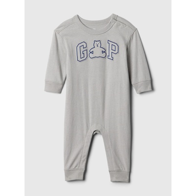 GAP Бебешки гащеризон с лого GAP GAP | Siv | Момчешки | 50-62
