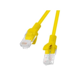 Lanberg Patch кабел Lanberg, RJ45, cat. 5e, UTP, 1м, Жълт (PCU5-10CC-0100-Y) (PCU5-10CC-0100-Y)