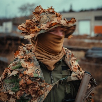 Kicking Mustang KMCS Boonie klobúk s 3D listami Woodland Floor