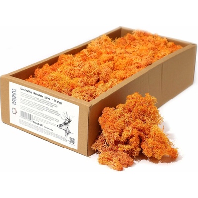 Dekoračný Islandský Mach - Oranžový - 635g