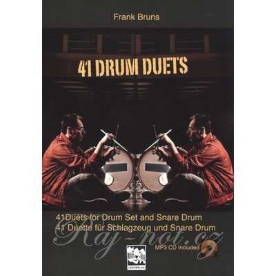 41 DRUM DUETS by Frank Bruns + CD / bicia súprava + malý bubon